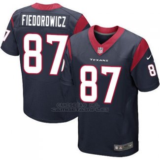 Camiseta Houston Texans Fiedorowicz Profundo Azul Nike Elite NFL Hombre