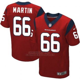 Camiseta Houston Texans Martin Rojo Nike Elite NFL Hombre