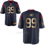 Camiseta Houston Texans Watt Profundo Azul Nike Gold Game NFL Hombre Camiseta Houston Texans Watt Profundo Azul Nike Gold Game NFL Hombre