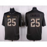 Camiseta Kansas City Chiefs Charles Apagado Gris Nike Anthracite Salute To Service NFL Hombre