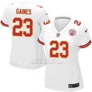 Camiseta Kansas City Chiefs Gaines Blanco Nike Game NFL Mujer