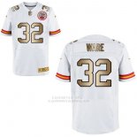 Camiseta Kansas City Chiefs Ware Blanco Nike Gold Elite NFL Hombre