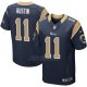 Camiseta Los Angeles Rams Austin Profundo Azul Nike Elite NFL Hombre