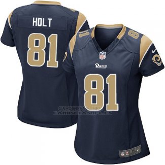 Camiseta Los Angeles Rams Holt Negro Nike Game NFL Mujer