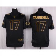Camiseta Miami Dolphins Tannehill Negro Nike Elite Pro Line Gold NFL Hombre