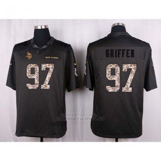 Camiseta Minnesota Vikings Griffen Apagado Gris Nike Anthracite Salute To Service NFL Hombre