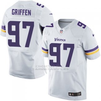 Camiseta Minnesota Vikings Griffen Blanco Nike Elite NFL Hombre
