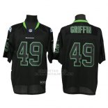 Camiseta NFL Elite Hombre Seattle Seahawks 49 Shaquem Griffin Negro