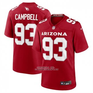 Camiseta NFL Game Arizona Rojos Calais Campbell Rojo