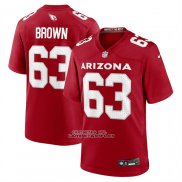 Camiseta NFL Game Arizona Rojos Evan Brown Rojo