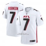 Camiseta NFL Game Atlanta Falcons Bijan Robinson 2023 NFL Draft First Round Pick Blanco
