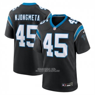 Camiseta NFL Game Carolina Panthers Maema Njongmeta Negro1