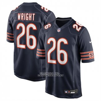 Camiseta NFL Game Chicago Bears Nahshon Wright Azul
