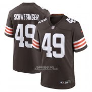 Camiseta NFL Game Cleveland Browns Carson Schwesinger Marron