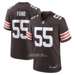 Camiseta NFL Game Cleveland Browns Spencer Fano 2026 Marron Camiseta NFL Game Cleveland Browns Spencer Fano 2026 Marron