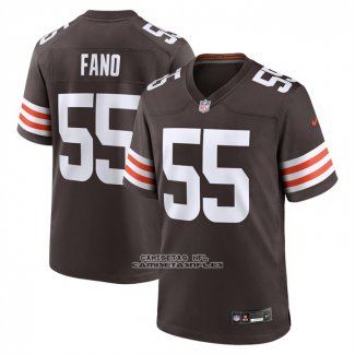 Camiseta NFL Game Cleveland Browns Spencer Fano 2026 Marron