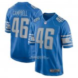 Camiseta NFL Game Detroit Lions Jack Campbell 2023 NFL Draft First Round Pick Azul