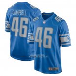 Camiseta NFL Game Detroit Lions Jack Campbell 2023 NFL Draft First Round Pick Azul