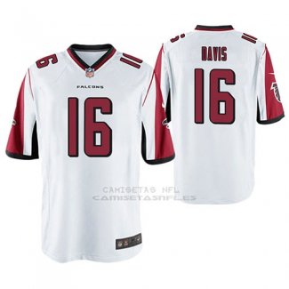 Camiseta NFL Game Hombre Atlanta Falcons Reggie Davis Blanco