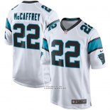 Camiseta NFL Game Hombre Carolina Panthers Christian Mccaffrey Blanco