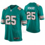 Camiseta NFL Game Hombre Dolphins Xavien Howard Throwback Verde