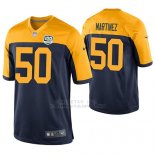 Camiseta NFL Game Hombre Green Bay Packers Blake Martinez Azul 100th Anniversary Alternate