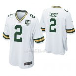 Camiseta NFL Game Hombre Green Bay Packers Mason Crosby Blanco 100th Anniversary