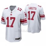 Camiseta NFL Game Hombre New York Giants Kyle Lauletta Blanco