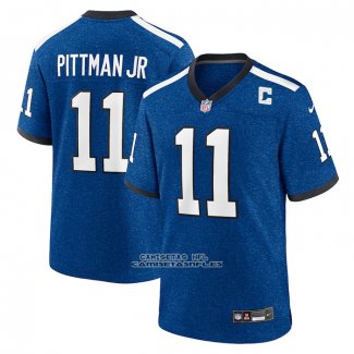 Camiseta NFL Game Indianapolis Colts Michael Pittman Jr. Indiana Nights Alterno Azul