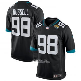 Camiseta NFL Game Jacksonville Jaguars Dontavius Russell Negro
