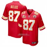 Camiseta NFL Game Kansas City Chiefs Travis Kelce Super Bowl LIX Rojo