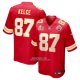 Camiseta NFL Game Kansas City Chiefs Travis Kelce Super Bowl LIX Rojo
