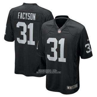 Camiseta NFL Game Las Vegas Raiders Brandon Facyson Negro