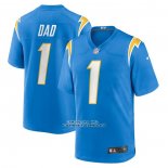 Camiseta NFL Game Los Angeles Chargers Number 1 Dad Azul
