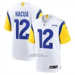 Camiseta NFL Game Los Angeles Rams Puka Nacua Blanco Camiseta NFL Game Los Angeles Rams Puka Nacua Blanco