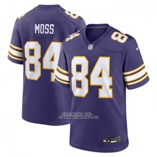 Camiseta NFL Game Minnesota Vikings Randy Moss Classic Retired Violeta