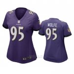Camiseta NFL Game Mujer Baltimore Ravens Derek Wolfe Violeta