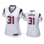 Camiseta NFL Game Mujer Houston Texans David Johnson Blanco