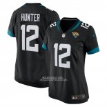 Camiseta NFL Game Mujer Jacksonville Jaguars Travis Hunter Alterno Negro Camiseta NFL Game Mujer Jacksonville Jaguars Travis Hunter Alterno Negro
