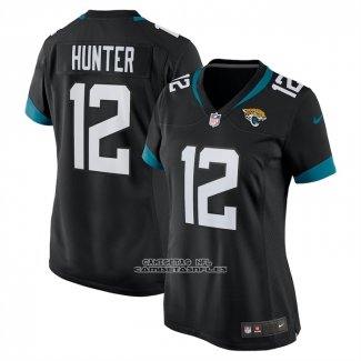 Camiseta NFL Game Mujer Jacksonville Jaguars Travis Hunter Alterno Negro