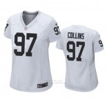 Camiseta NFL Game Mujer Las Vegas Raiders Maliek Collins Blanco