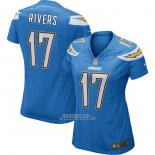 Camiseta NFL Game Mujer Los Angeles Chargers Philip Rivers Azul