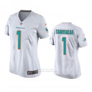 Camiseta NFL Game Mujer Miami Dolphins Tua Tagovailoa Blanco