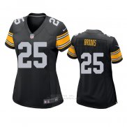 Camiseta NFL Game Mujer Pittsburgh Steelers Antoine Brooks Negro