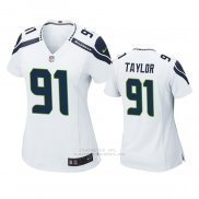 Camiseta NFL Game Mujer Seattle Seahawks Darrell Taylor Blanco