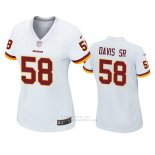 Camiseta NFL Game Mujer Washington Commanders Thomas Davis Sr Blanco