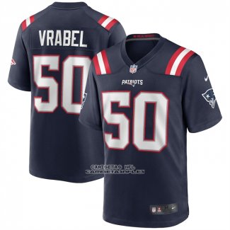 Camiseta NFL Game New England Patriots Mike Vrabel Retired Azul