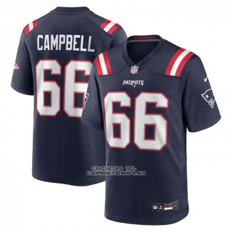 Camiseta NFL Game New England Patriots Will Campbell 2025 Azul