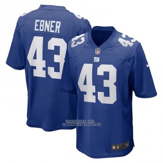 Camiseta NFL Game New York Giants Nate Ebner Azul