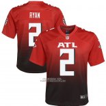 Camiseta NFL Game Nino Atlanta Falcons Matt Ryan 2nd Alterno Rojo